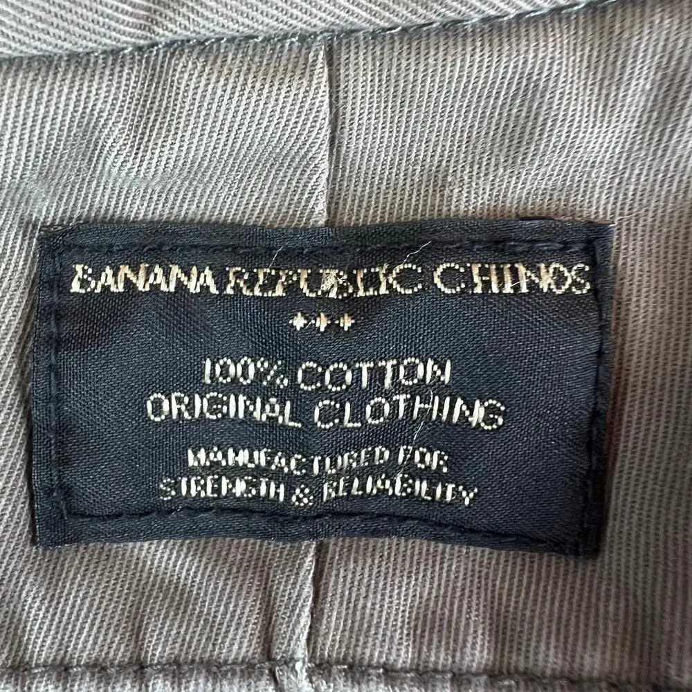 Banana Republic Men’s Emerson Chino Pants SZ 32”x 30” Green 100% Cotton